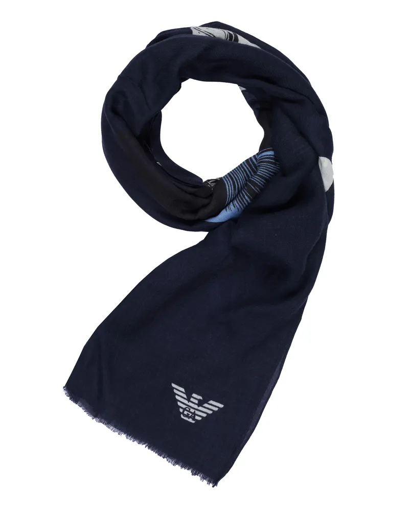Emporio Armani Schal Blau