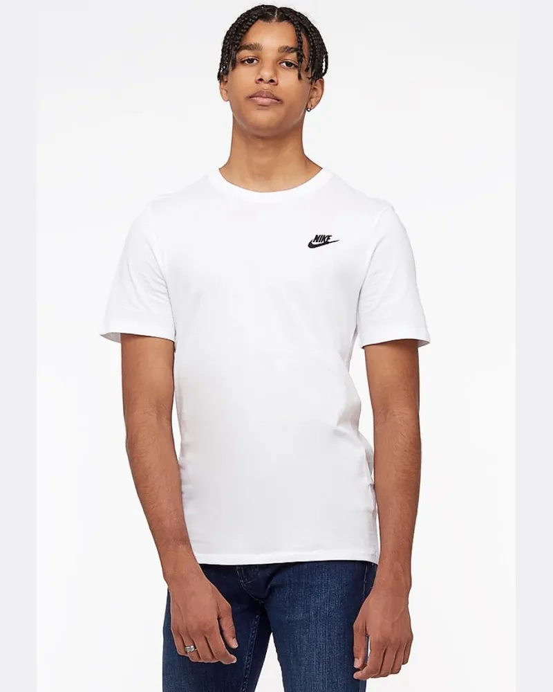 Nike Sportswear Club Herren-T-Shirt in Weiß Weiß