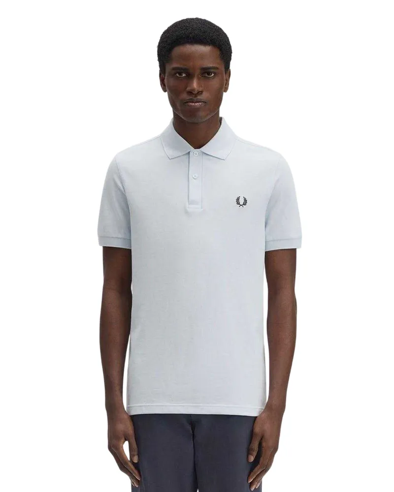 Fred Perry Poloshirt für Herren, Baumwolle (Eisblau Blau