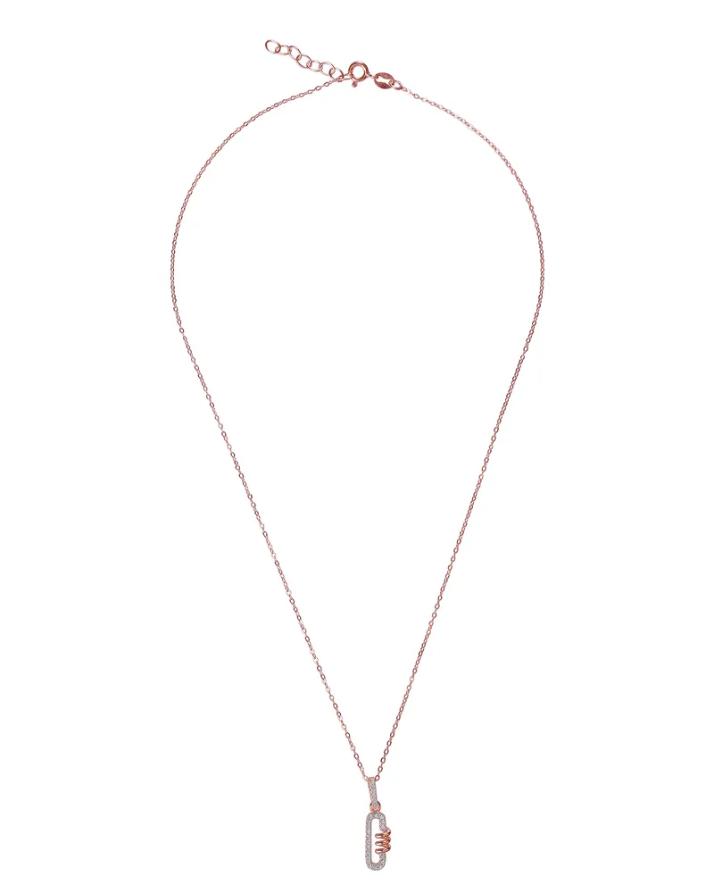 Orphelia Gigi' Damenkette mit Anhänger aus 925er Sterlingsilber, Rosé, ZH-7438 Rosé