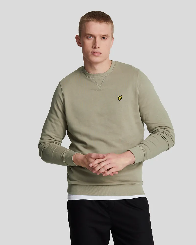 Lyle & Scott Branded Sage Uniform Green Pullover-Sweatshirt Grün