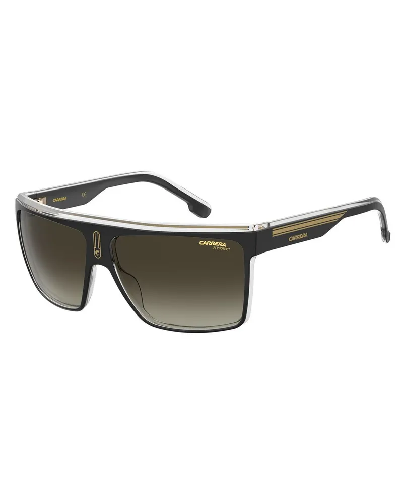 Carrera 1011s quadratische Sonnenbrille Schwarz