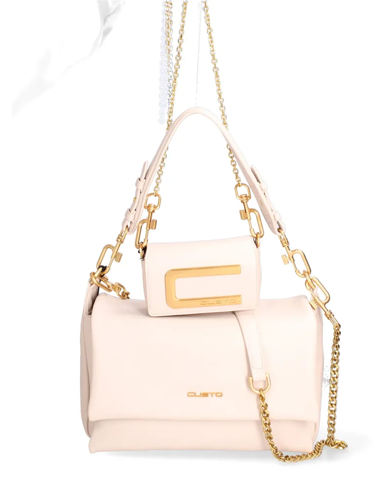 Custo Barcelona Kit mit Umhängetasche und Schulterriemen Women Beige