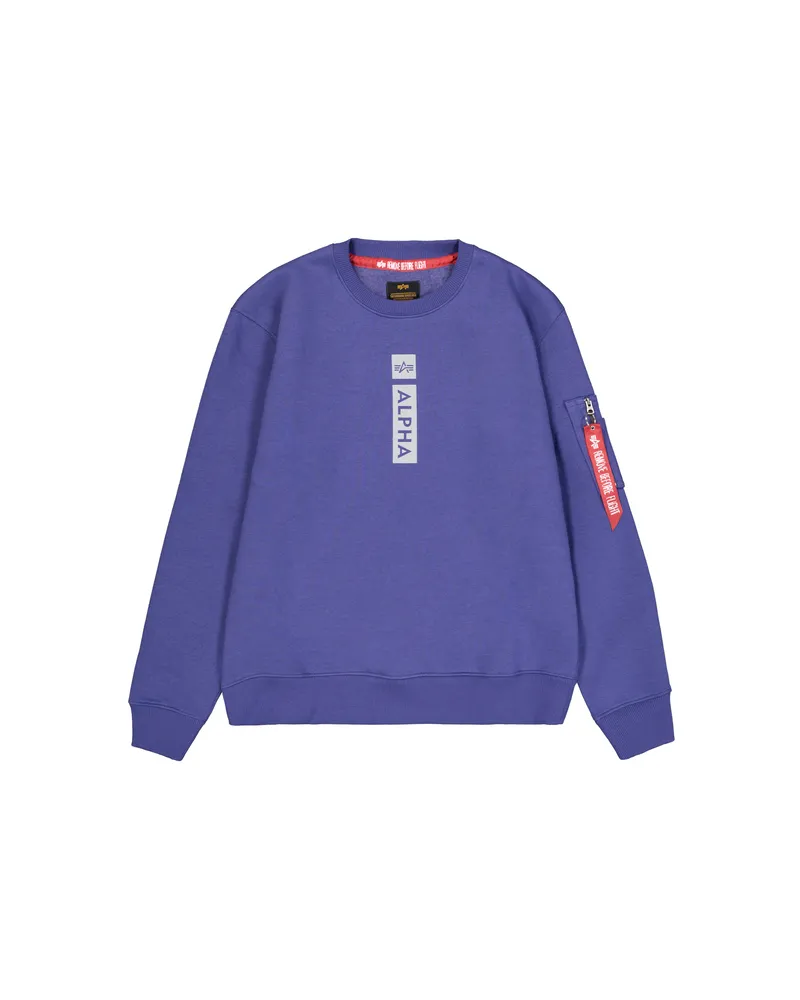 Alpha Industries Puff-Print Sweatshirt - Lila Lila