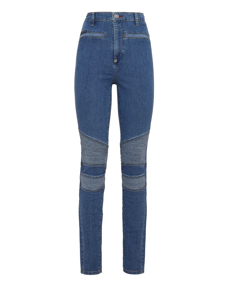 Philipp Plein Jeans Skinny Fit Iconic Plein Blau