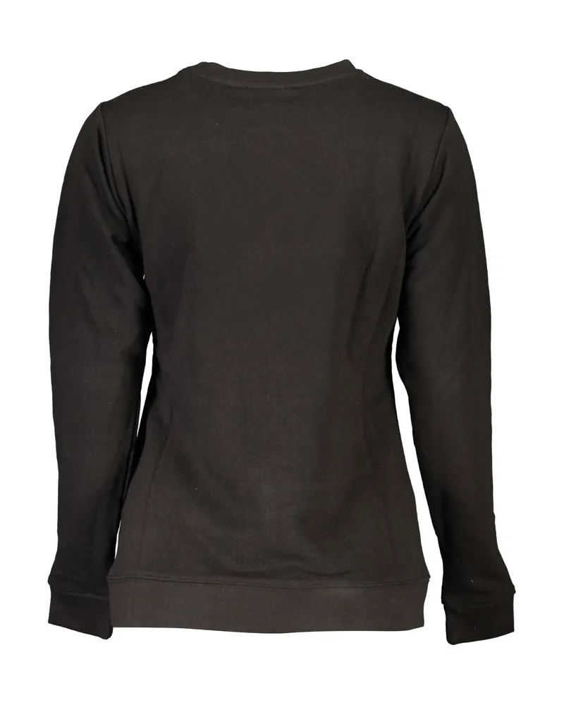 Roberto Cavalli Leopardenmuster Rundhals Sweatshirt Dunkelgrau