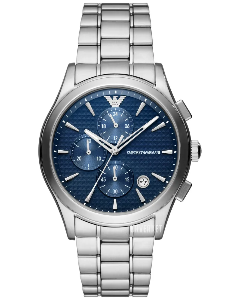 Emporio Armani Paolo Silber Herren Armbanduhr AR11528 Silber