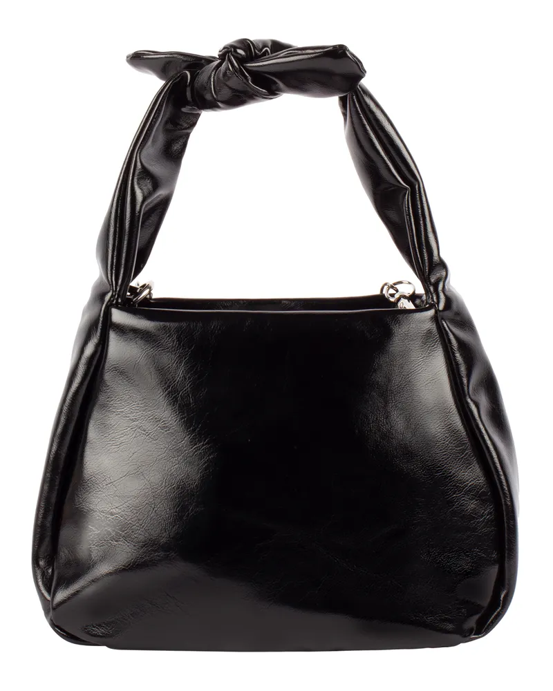 My Mo Metallic-Tasche Damen schwarz Schwarz