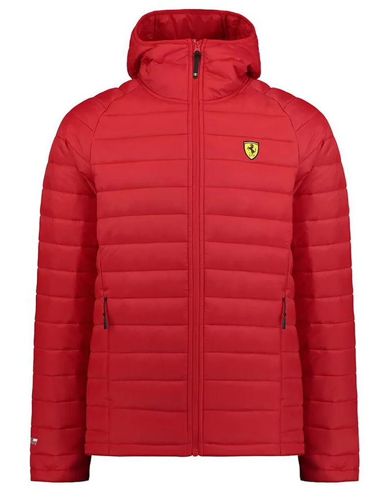 Ferrari Quilted Jacket von  in der farbe Rot und in größe M Rot