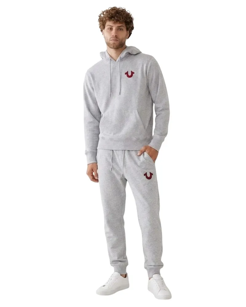 True Religion Hoodie zum Überziehen für Herren (Grau meliert Grau