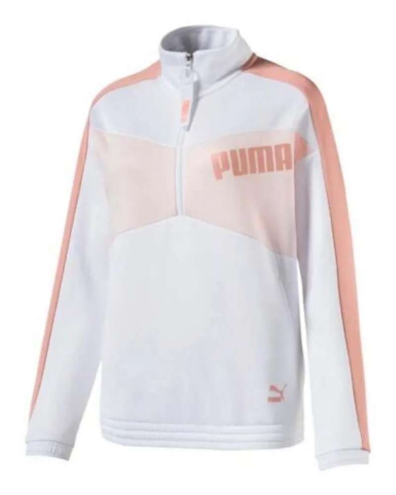 Puma Archive T7 Damen Sweater Weiß/Peach Weiß