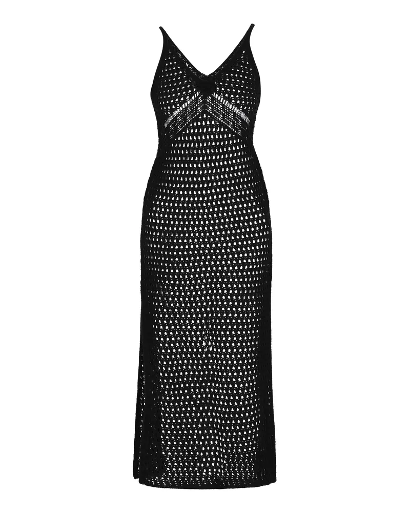 IZIA Kleid Frauen Schwarz Schwarz