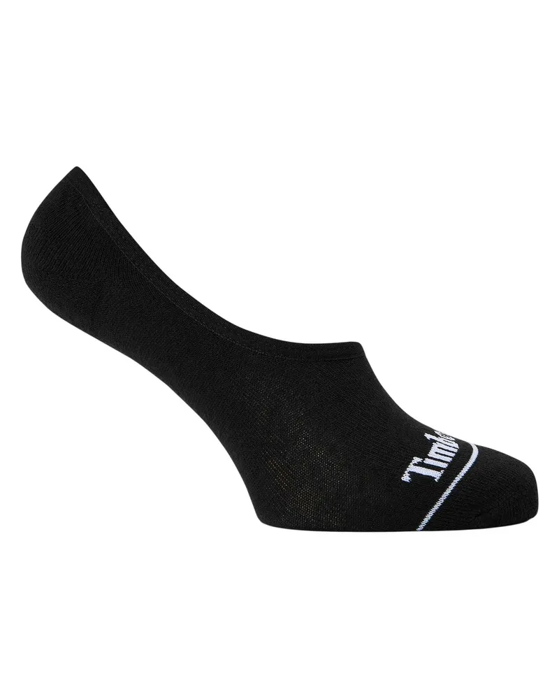 Timberland Liner Socken für Herren, Baumwollmischung (3er-Pack) (Schwarz Schwarz