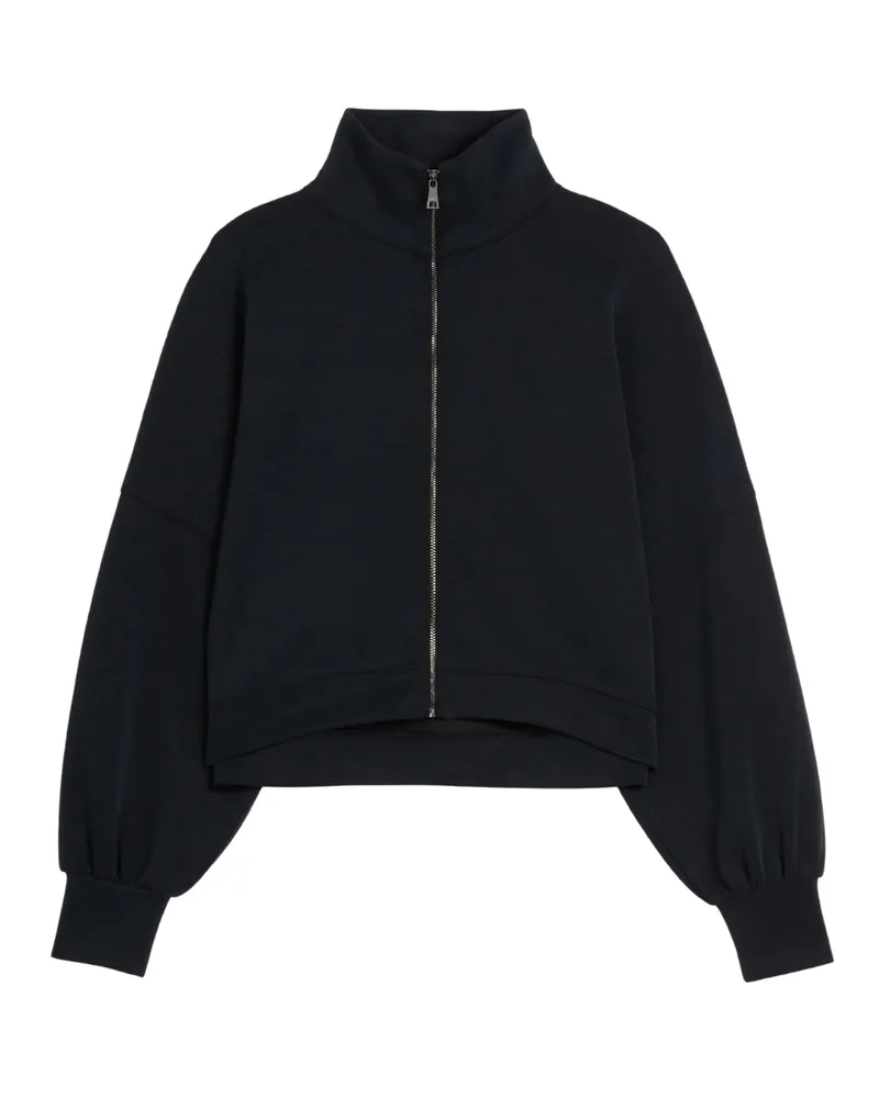 Ted Baker Arorha Cupro Zip Through Schwarzer Stehkragen Schwarz