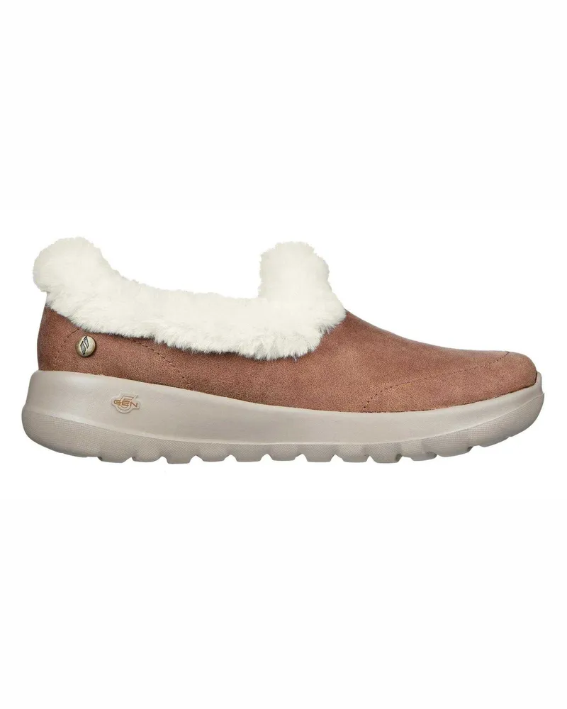 Skechers Go Walk Joy" Sneaker für Damen, Wildlederimitat (Kastanie Kastanienbraun