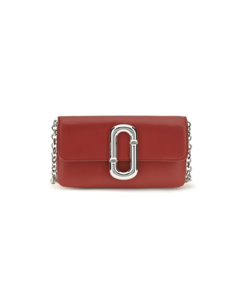 Marc Jacobs Rote Schultertasche aus Kalbsleder Bos Taurus Rot