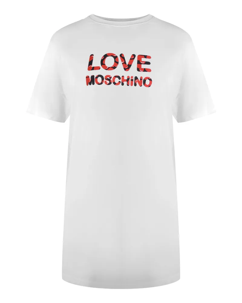 Moschino Love Moschino T‑Shirt mit Bubble-Logo - Weiß Weiß