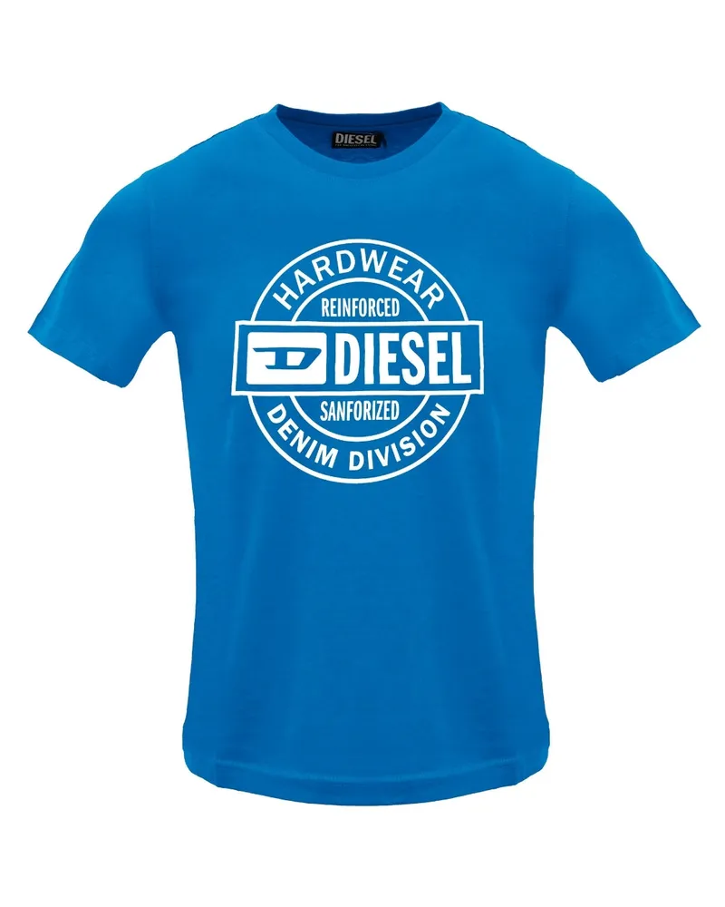 Diesel T-shirt „hardware Circle" In Saphirblau Blau