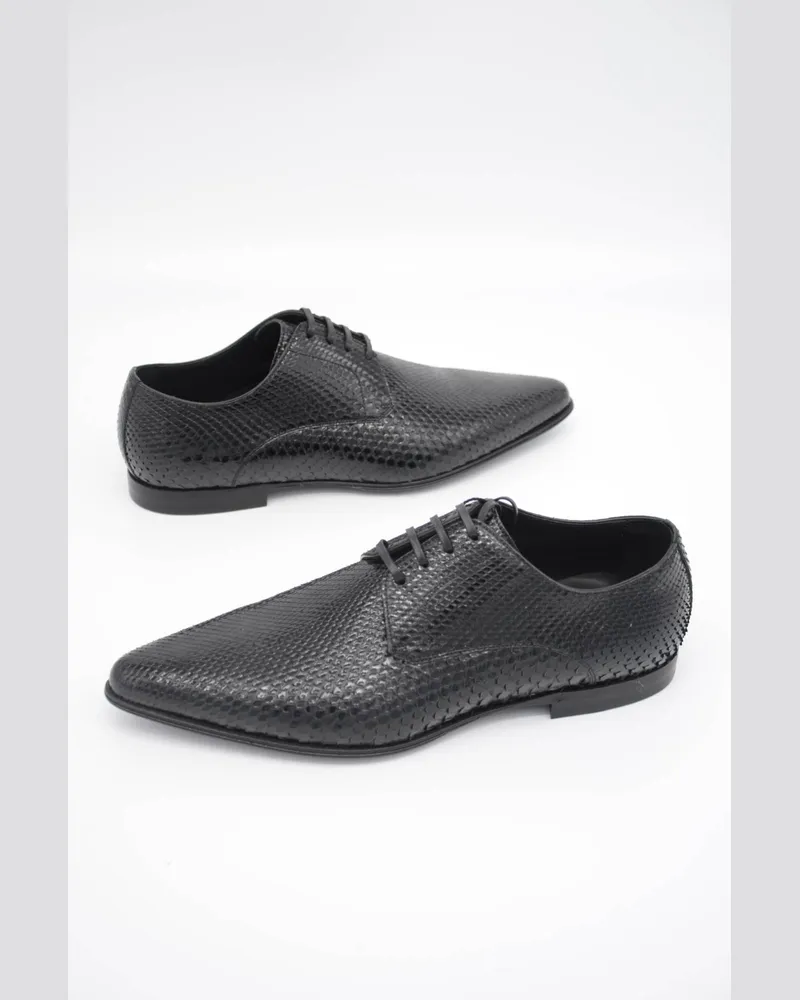 Dolce & Gabbana Herren Schnürschuh Schwarz