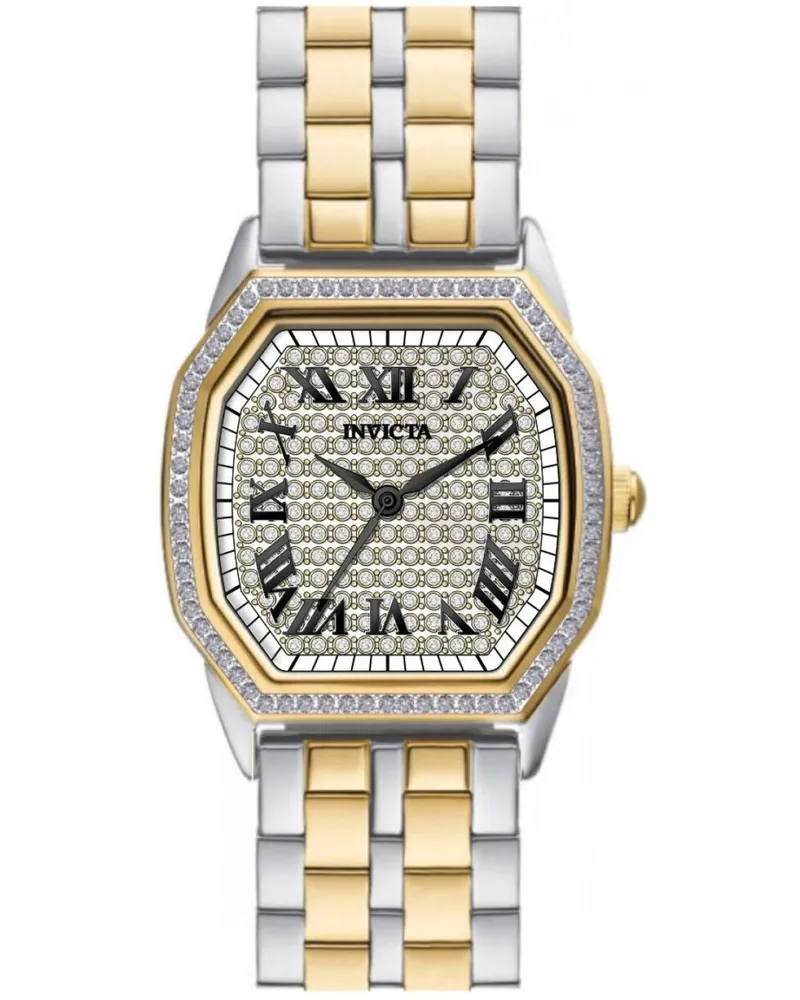 Invicta Wildflower 50080 Damenuhr - Quarzwerk - Edelstahl mit silbernem Zifferblatt - 27 mm Silber