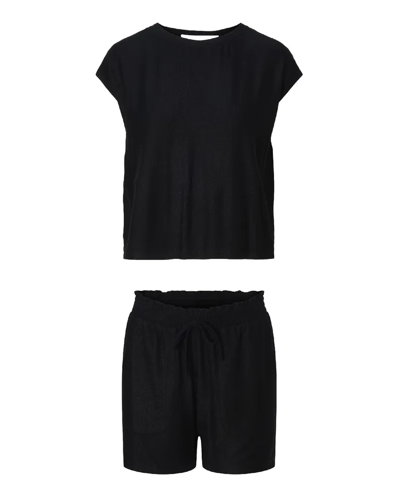 LingaDore Top und Shorts-Set - Schwarz Schwarz