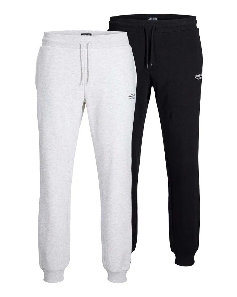 Jack & Jones Jack And Jones - Jogginghosen für Herren (2er-Pack) (Schwarz meliert Schwarz