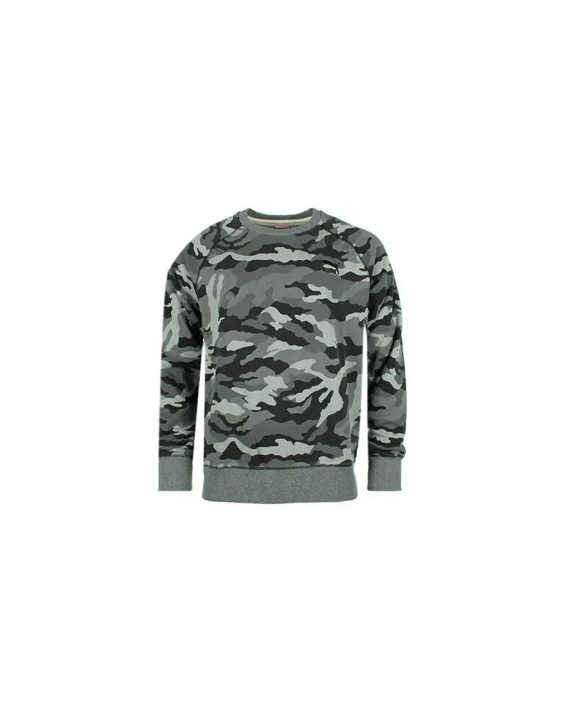 Puma Varsity Camo Cotton Polyestergrau -Pullover -Pullover 567493 01 Grau