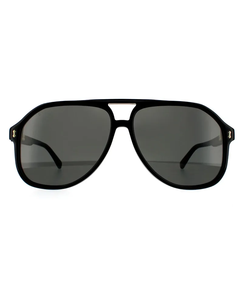 Gucci Lunettes de soleil  GG1042S 001 Gris noir Schwarz