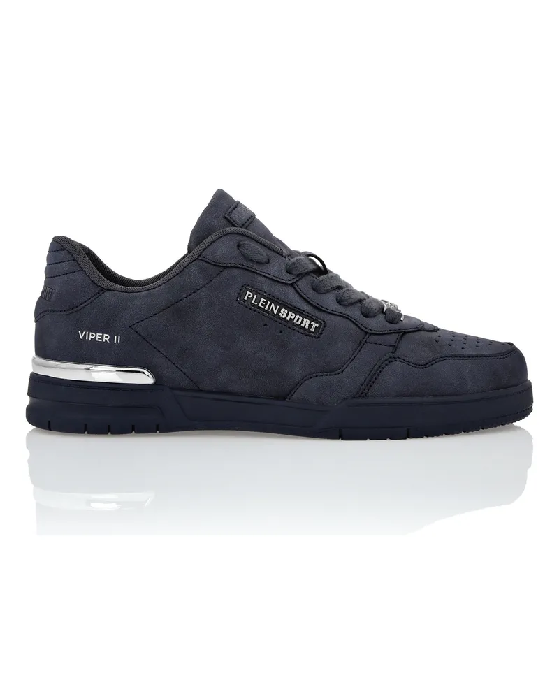 Philipp Plein Nabuk-Ökoleder Lo-Top Sneaker - Blau Blau