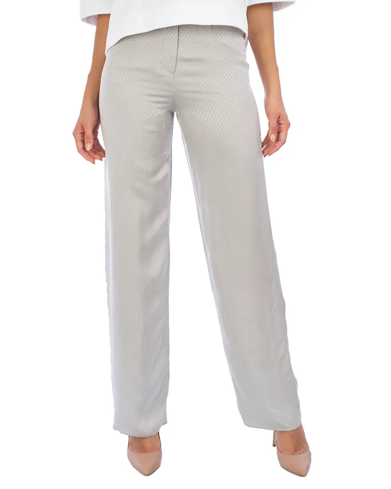 Emporio Armani INP1TT Palazzo-Hose für Damen Grau