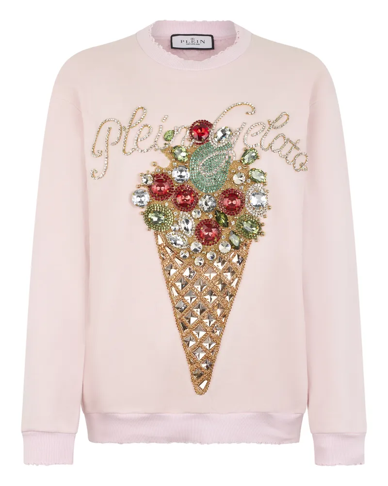 Philipp Plein Washed Sweatshirt Gelato Rosé