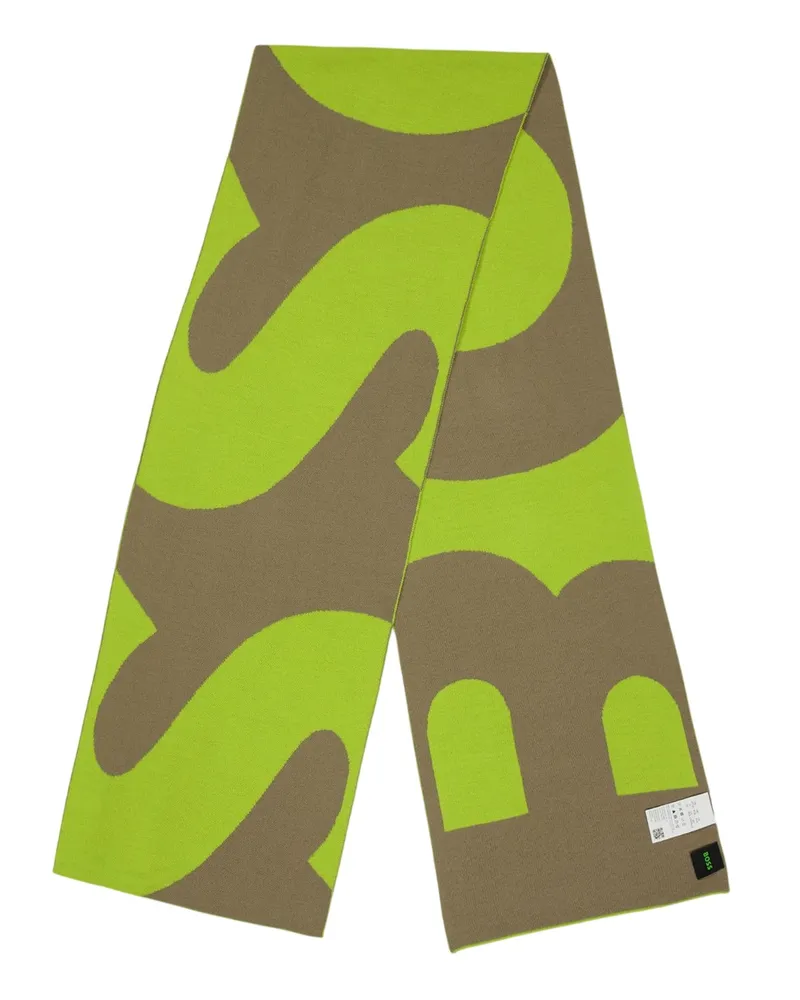 HUGO BOSS Schal, Jerseyware (Leicht/Grün Khaki