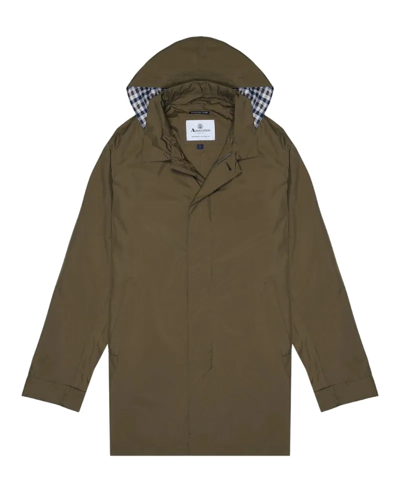 Aquascutum Active Rlg Packable Trenchcoat In Armeegrün Grün