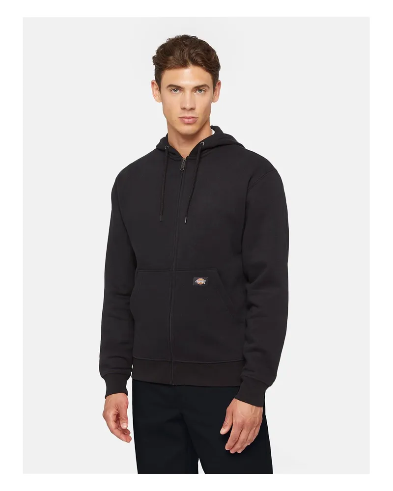 Dickies Everyday Fleece Zip Herren-Fleecejacke - Schwarz Schwarz