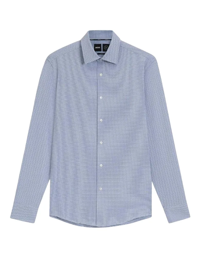 HUGO BOSS Hank" Hemd für Herren, Kentkragen (Blau Blau