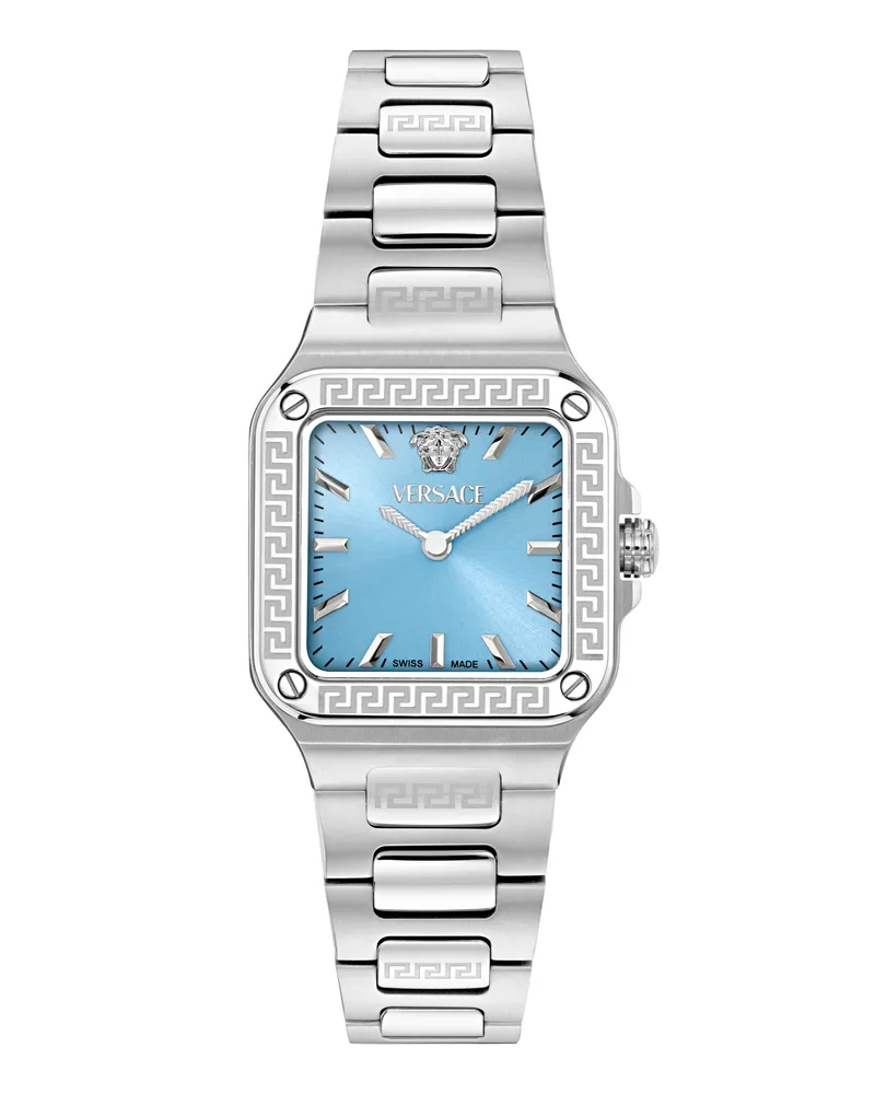 Versace Greca Edge Silber Damen Armbanduhr VE5G00726 Silber