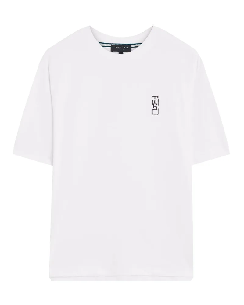 Ted Baker Weißes T-shirt Der Marke  Kuyrt Weiß