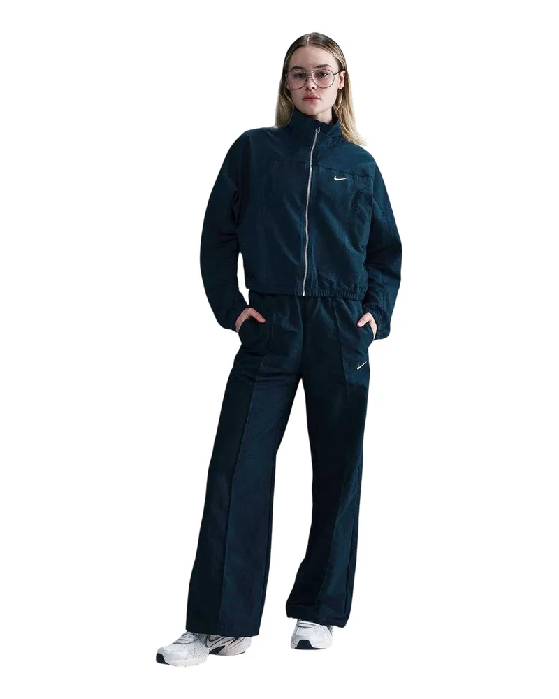 Nike Everything" Jacke für Damen, Seitentasche (Marine/Weiß Marineblau