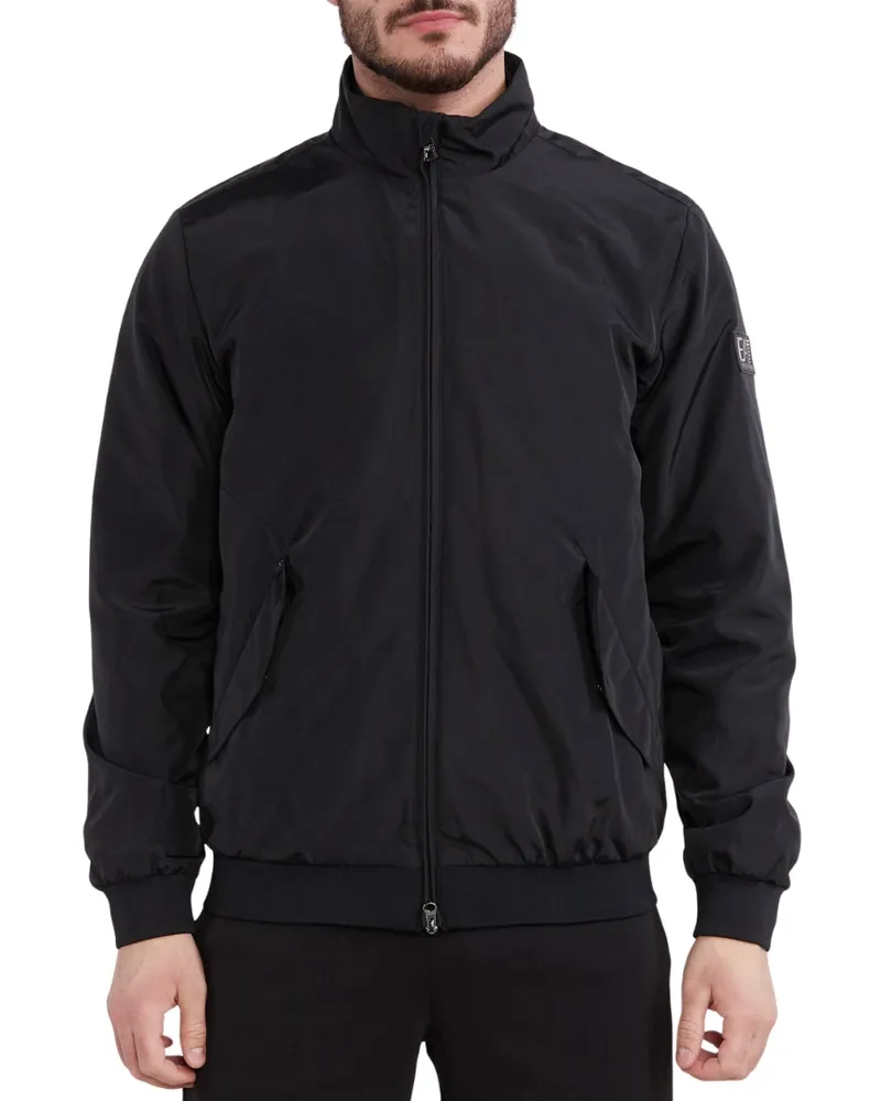 EA7 Jacke mit EA7 Patch-Logo - Schwarz Schwarz