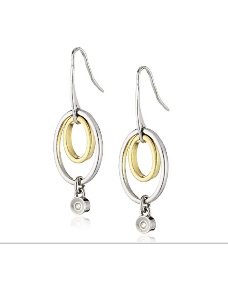 Orphelia Damen-Ohrhänger Sterling-Silber 925, Silber/Gold, ZO-5705 Silber