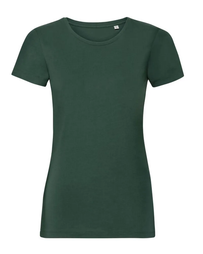 Russell Athletic Russell - T-Shirt, Baumwolle aus biologischem Anbau für Damen (Flaschengrün Grün