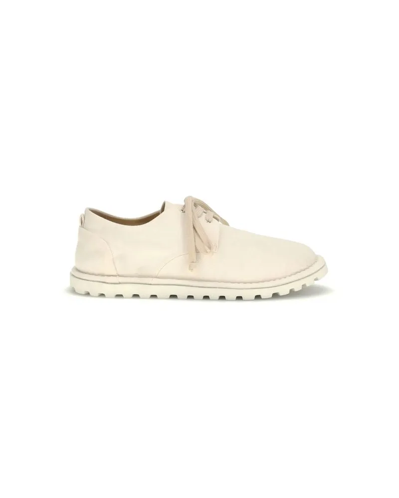 Marsèll Baumwoll-Oxfords und Derbys - Weiß Weiß