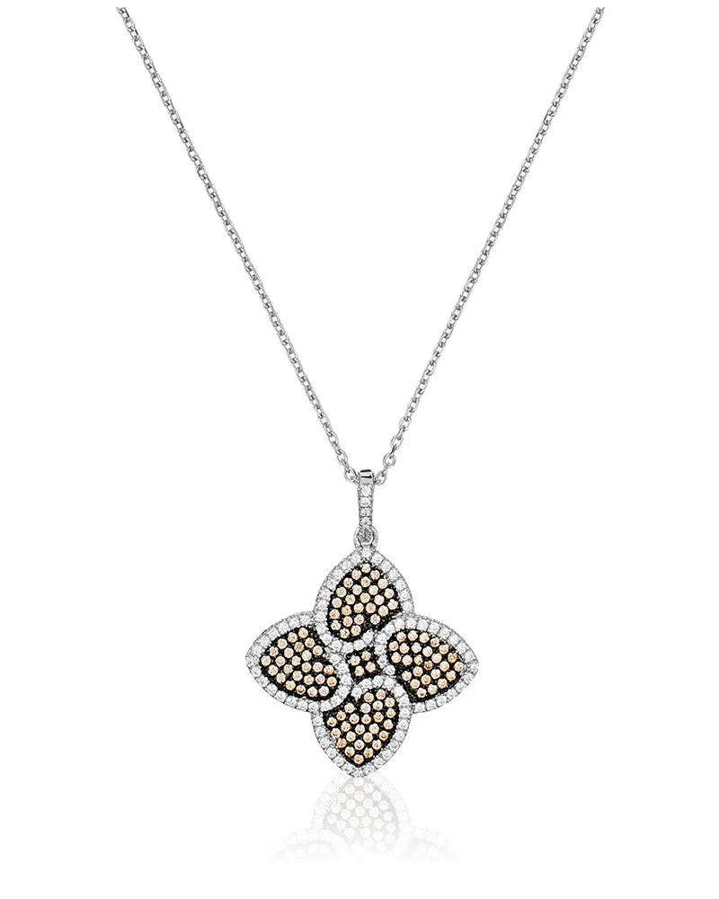 Orphelia Damen-Kette aus 925er Sterlingsilber mit Anhänger – Silber ZH-4837 Silber