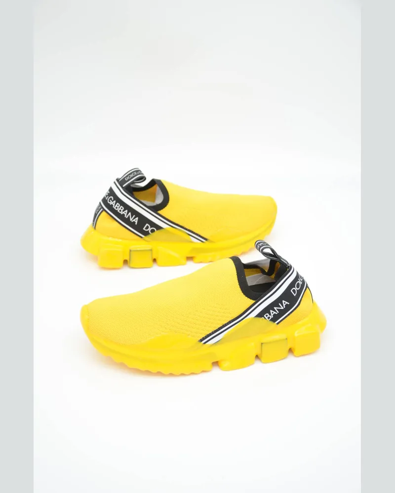 Dolce & Gabbana Damen Sneakers Gelb