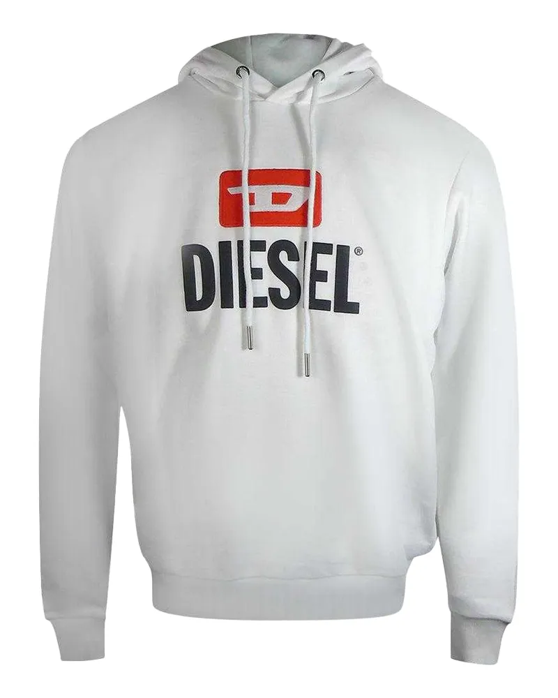 Diesel Kapuzenpullover für Herren (Weiß Weiß