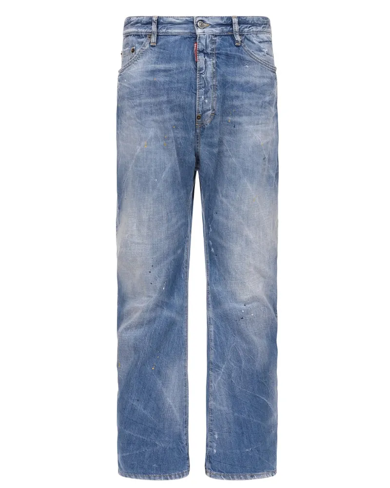 Dsquared2 Clean Baby Blue Wash London Bro Jeans Blau