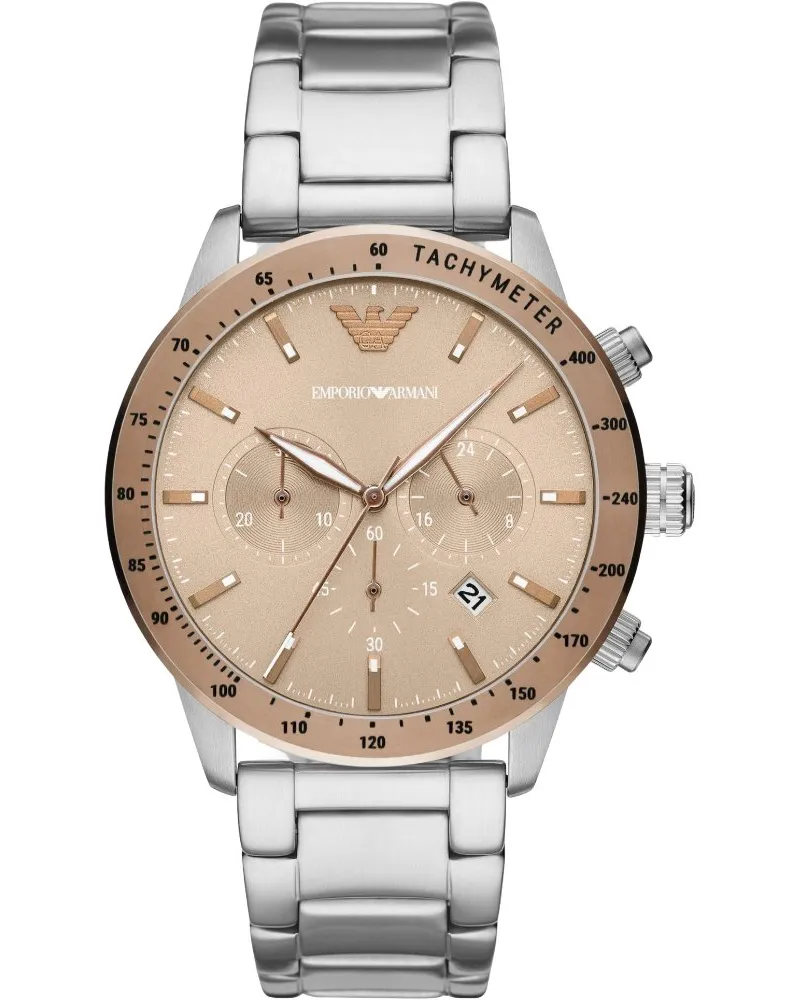 Emporio Armani AR11352 Chronograph Herrenuhr Silber