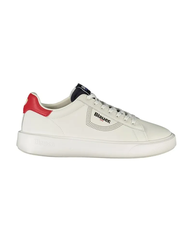 Blauer Usa Sneaker Leder Freizeit Weiß