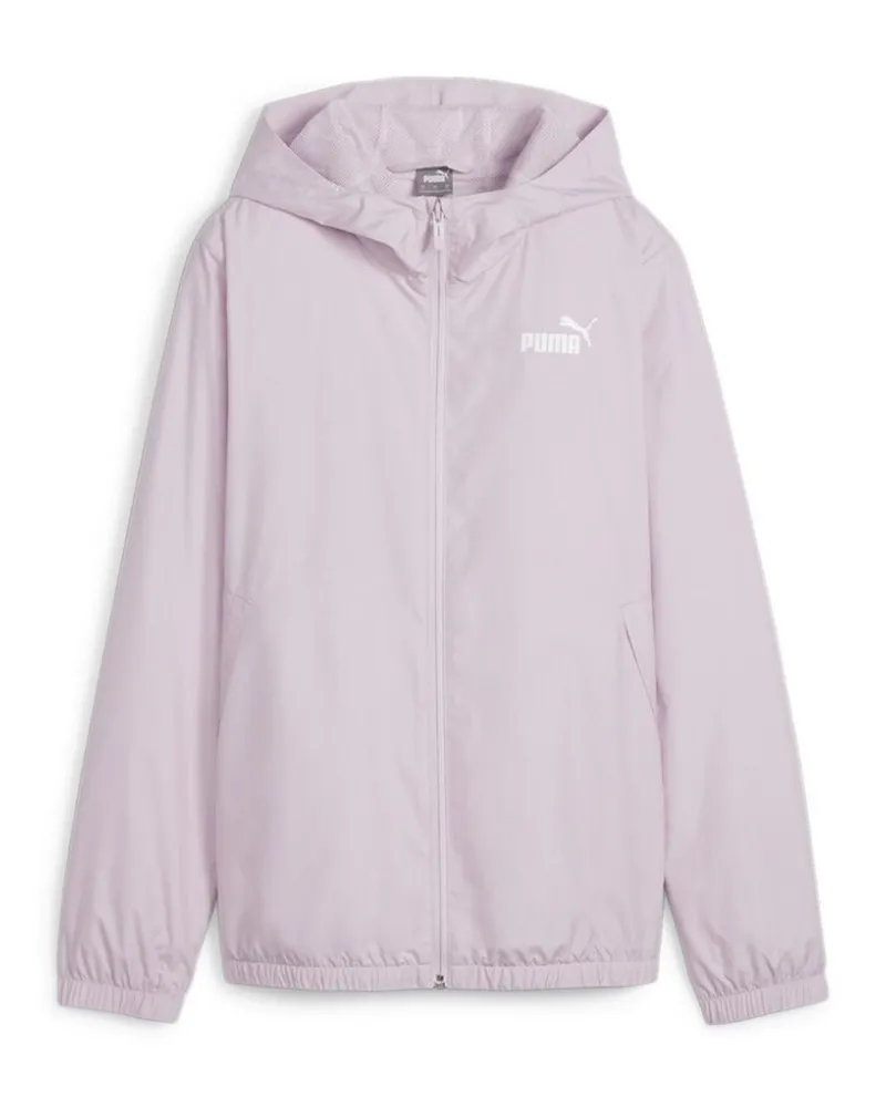 Puma Solid Damen Pink Windbreaker Jacke Rosa