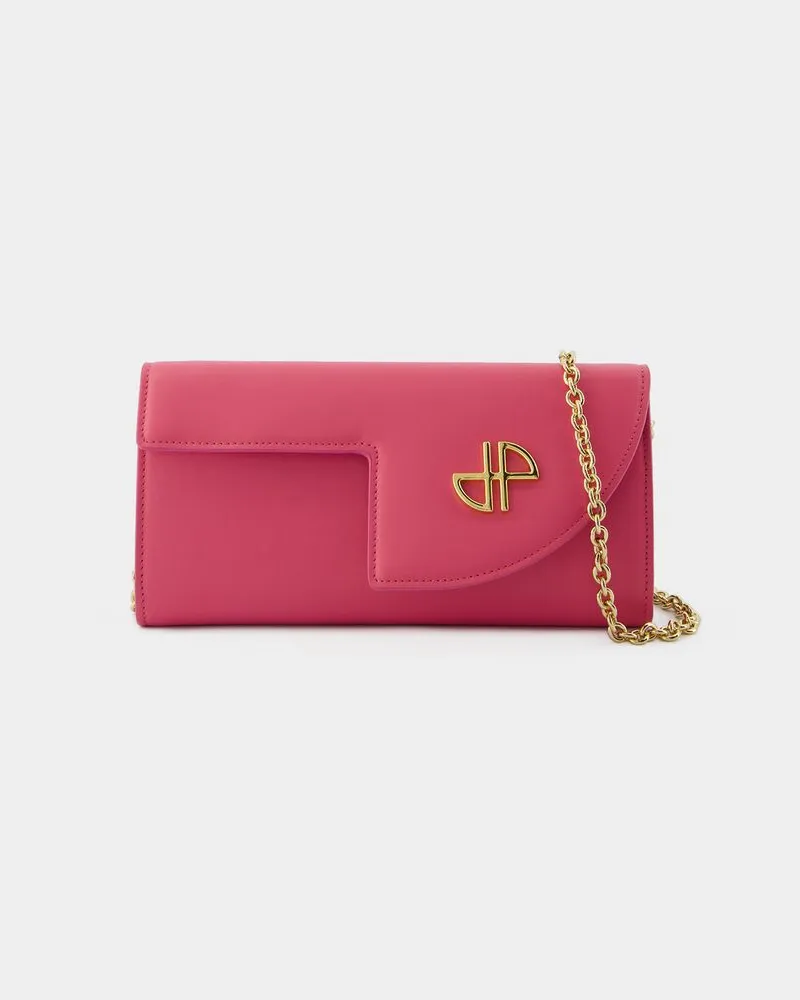 Patou Wallet On Chain - PATOU - Leder - Pink Rosa